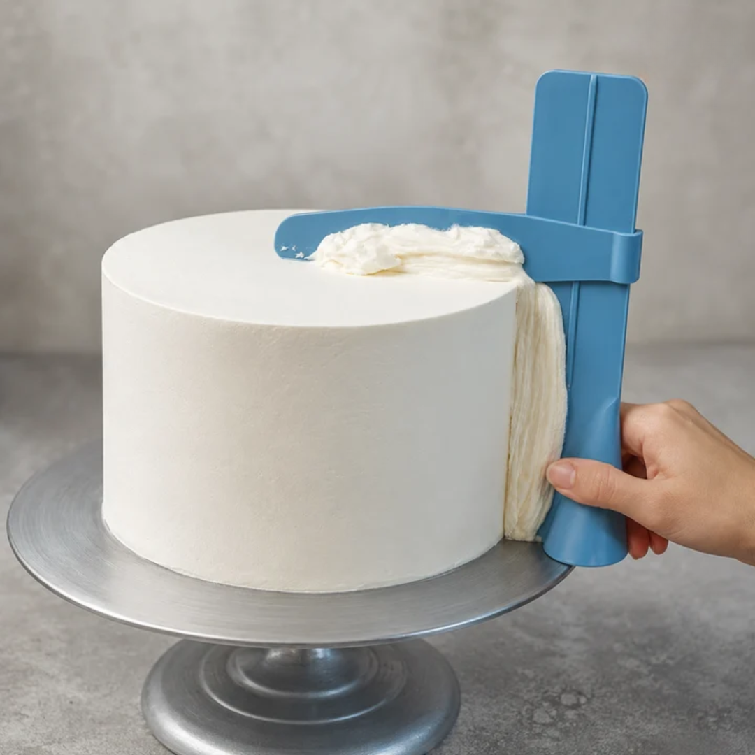 CakeSmooth™ | Ergonomischer Kuchenglätter für Buttercreme, Fondant & Glasur