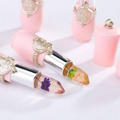 Blüten-Jelly-Lippenbalsam mit zarter Tönung