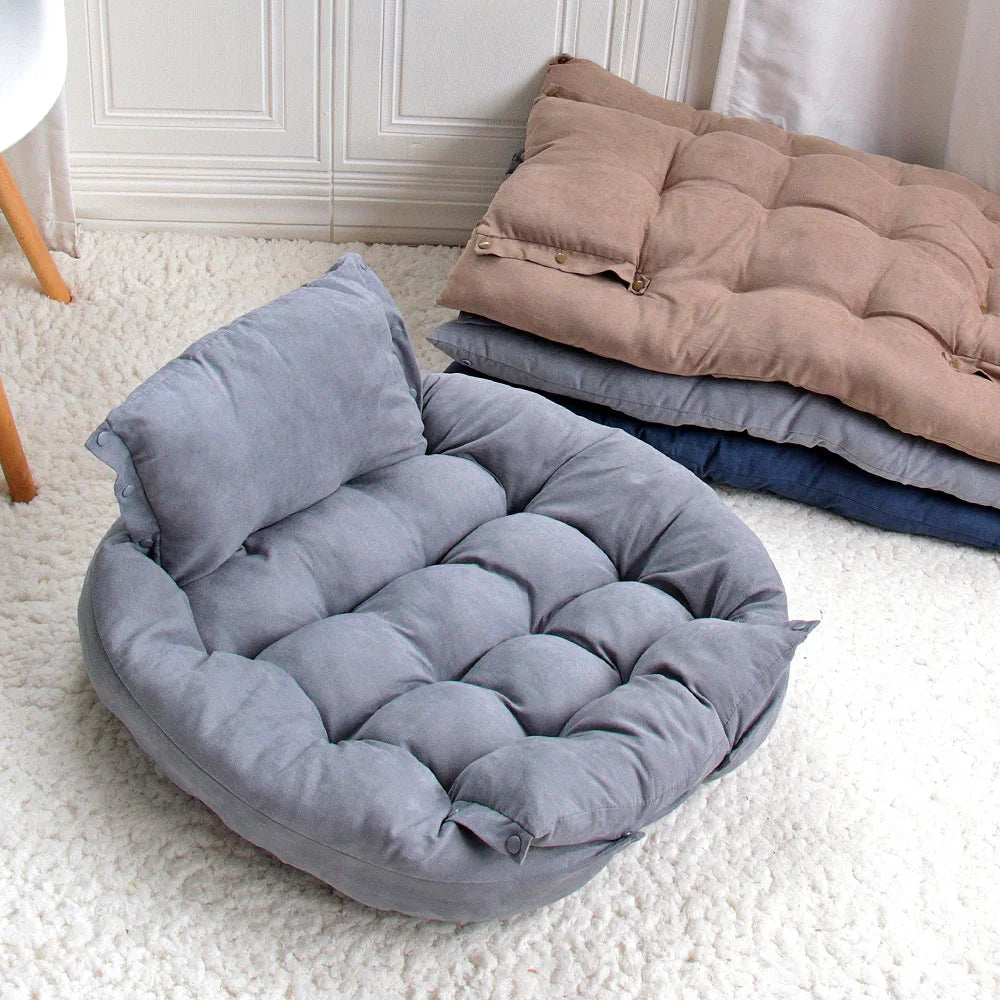 CozyNest™ | 3-in-1 Haustierbett – Sofa, Matte oder Schlafhöhle in einem