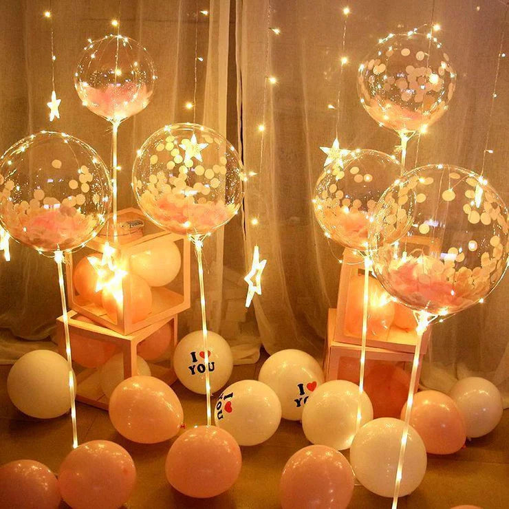 Partyballon – Ballondekoration mit LED-Licht
