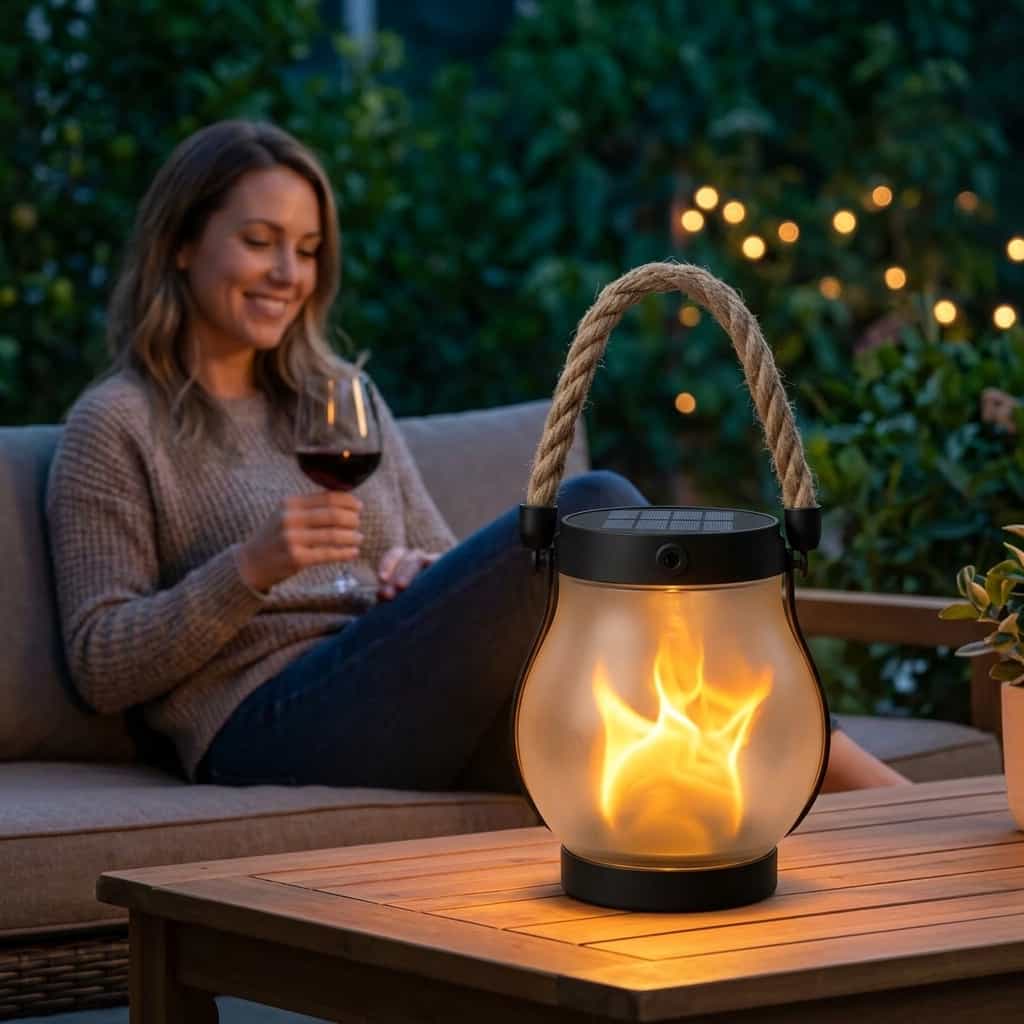 Die EverFlame Solar-Laterne – Eine perfekte Flamme, jede Nacht