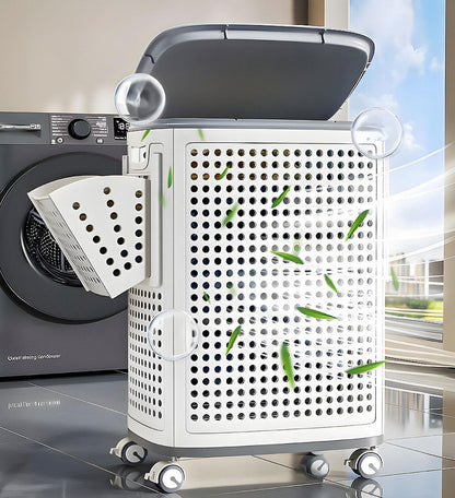 LaundryGlide Bin™ | Eine Woche voller Kleidung, keine Rückenschmerzen, maximaler Stil