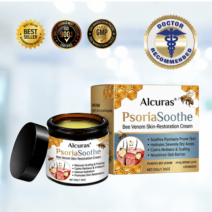 Alcuras® PsoriaSoothe – Hautregenerierende Creme mit Bienengift