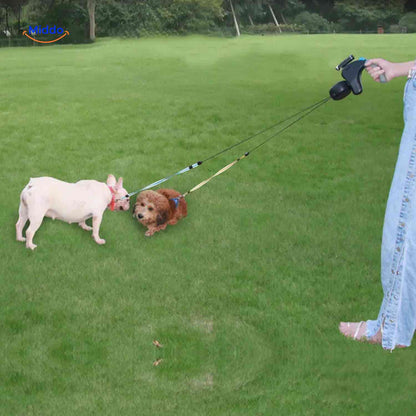 DualWalk – Mühelose, verhedderungsfreie Kontrolle bei Spaziergängen mit zwei Hunden