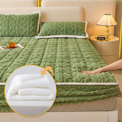CozyWrap™ | Dicke warme Spannbettauflage