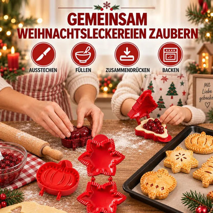 1+1 Gratis | Mini-Pie-Formen für Weihnachten & Herbst – Für süßes und herzhaftes Gebäck