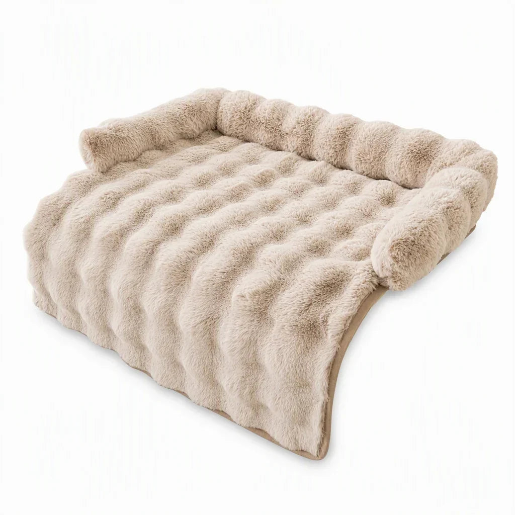 CozyFur™ | Kuschelige Haustiermatte aus Kunstfell mit rutschfester Unterseite