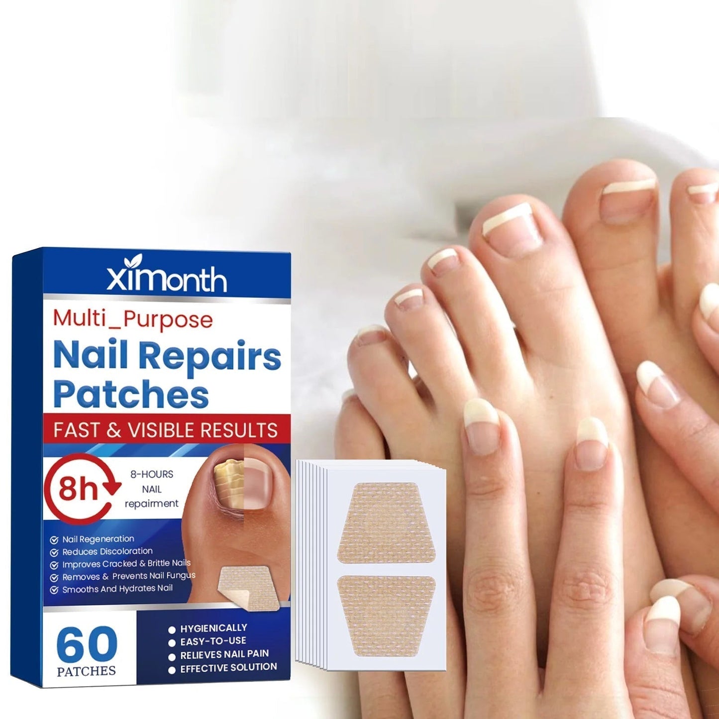 Nagelpflege-Reparatur-Patches für beschädigte und verfärbte Nägel