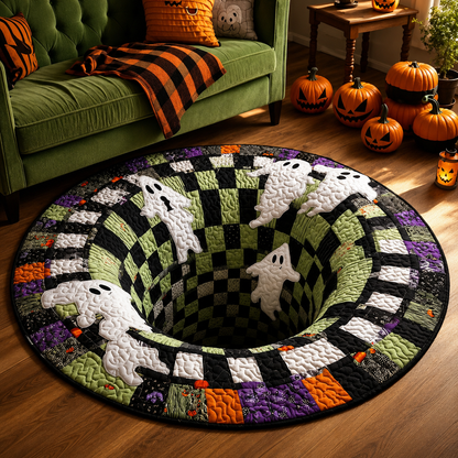 SpookyPortal – 3D-Skelett-Wirbel Halloween-Teppich