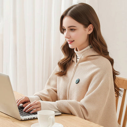 WarmWrap™ | Beheizbare Schulterdecke mit 8 Heizzonen und USB-C-Anschluss