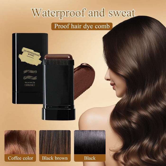 CoraTint — Haaransatz-Touch-up-Puderstick mit Kamm-Applikator