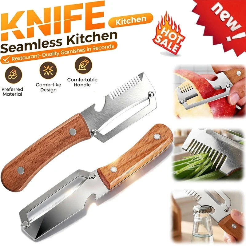 🔪 3-in-1 Multifunktionsschäler – Schnell schälen, schneiden & vorbereiten