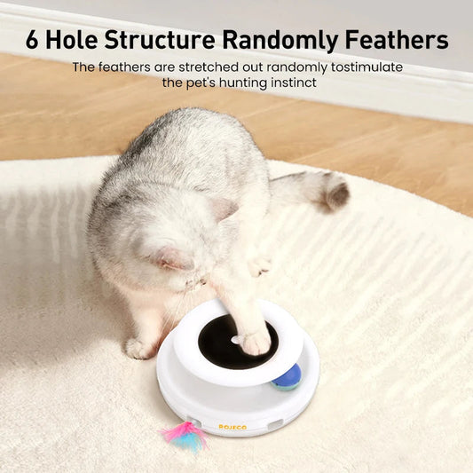 PurrPlay™ | Interaktives 2-in-1-Smart-Katzenspielzeug