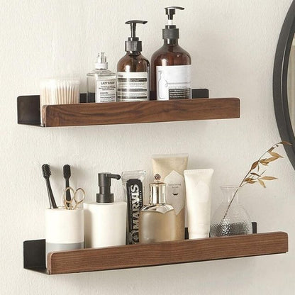 WoodHaven – Rustikales Holzregal für das Badezimmer