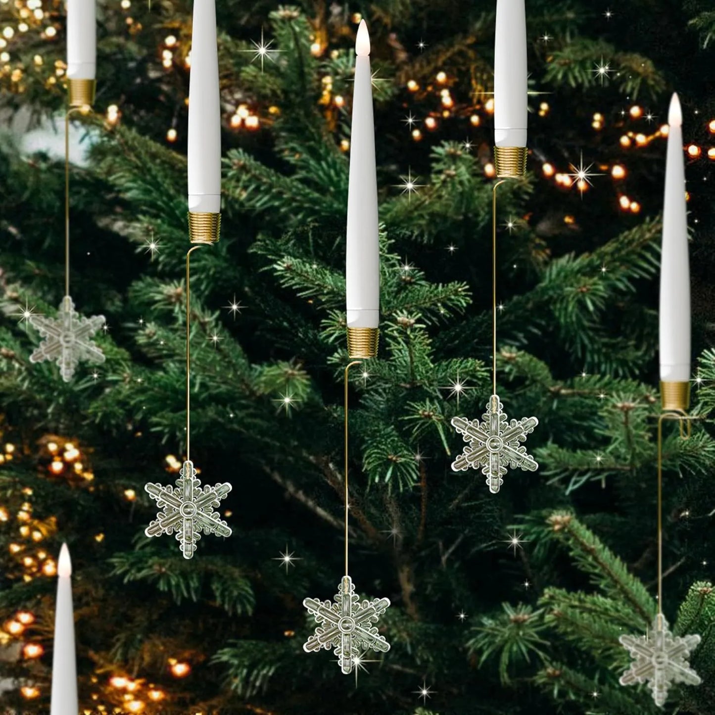 Kindlera – LED-Set mit Kerzenlichtern für den Weihnachtsbaum