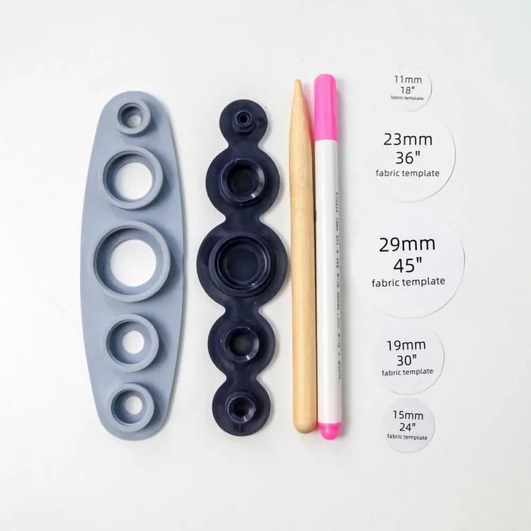 OneTouch Button-Maker-Set – DIY-Werkzeug für stoffbezogene Knöpfe