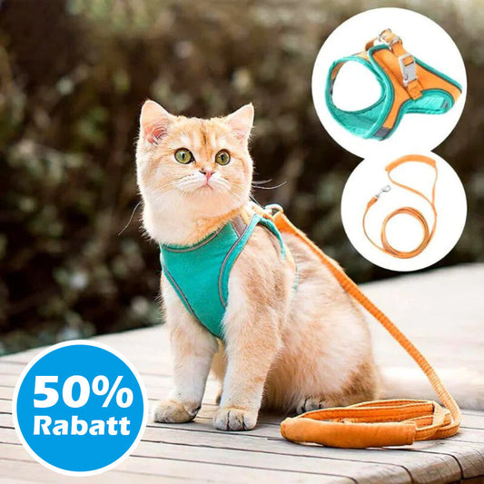 50% Rabatt | CatHarnes™ | Komfortables Katzengeschirr [Letzter Tag Rabatt]