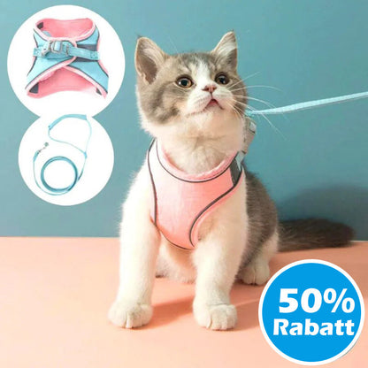 50% Rabatt | CatHarnes™ | Komfortables Katzengeschirr [Letzter Tag Rabatt]