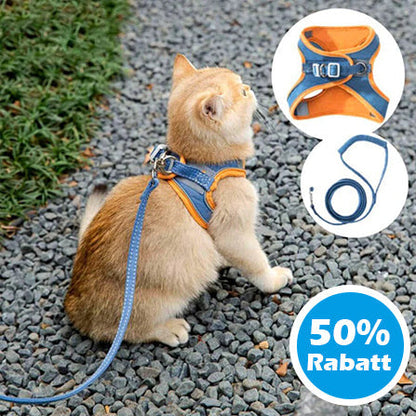50% Rabatt | CatHarnes™ | Komfortables Katzengeschirr [Letzter Tag Rabatt]