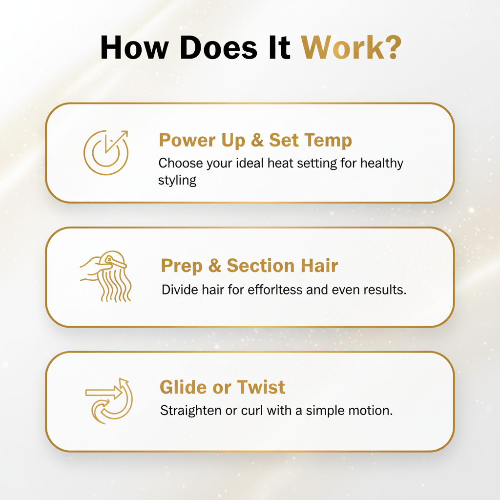 Style-Master Pro – Haarstylinggerät zum Glätten & Lockenmachen