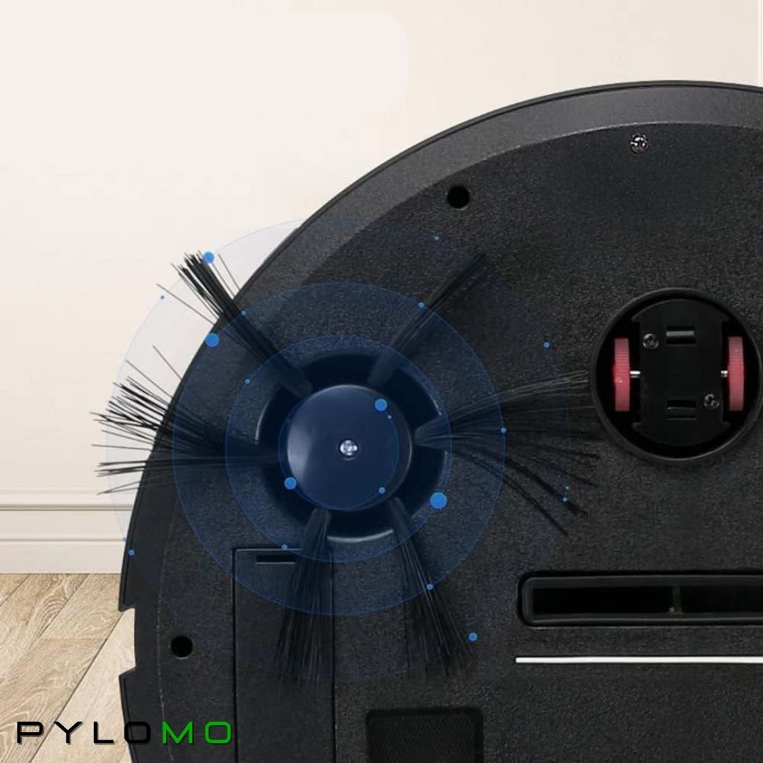 Staubsaugerroboter mit Wischfunktion | Saugen & Wischen in einem Gerät | Leise unter 60 dB, kompakt für unter Möbel | Bis 90 Min Laufzeit
