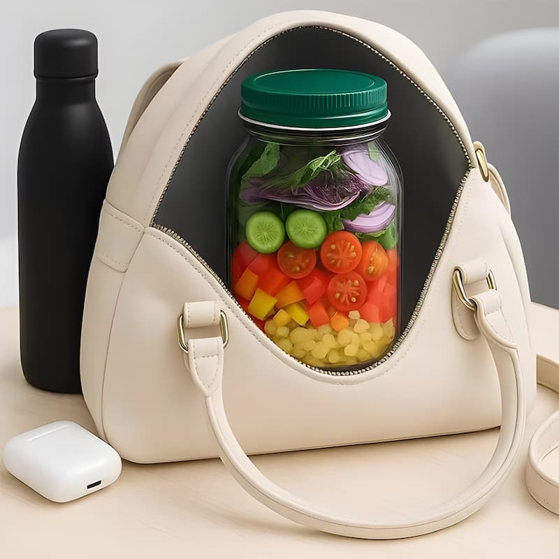 SalatJar – Frische Salatbox für unterwegs & überall mitnehmen | Letzter Tag Rabatt!