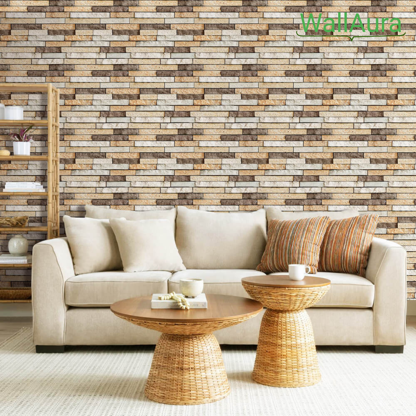 2+2 Gratis | WallAura™ 4er Set 3D Hochwertige Wandfliesen Selbstklebend 30x30 cm