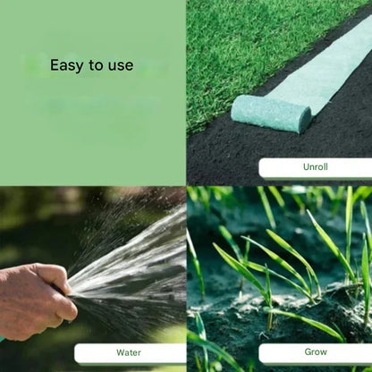 Rollmatte mit Grassamen – Rasen-Reparaturmatte für einfaches Anwachsen von Ausbesserungsstellen und gepflegte Gartenflächen