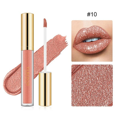 LustraLips – Lipglanz mit Diamantglanz und flüssigem Lippenstift-Finish