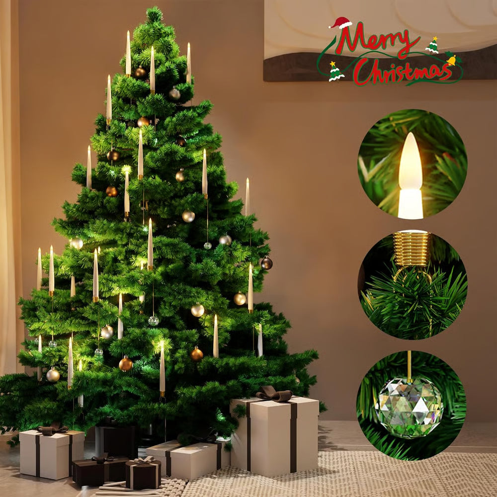 Kindlera – LED-Set mit Kerzenlichtern für den Weihnachtsbaum