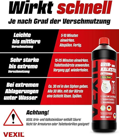 VEXIL® Urinsteinentferner EXTRA STARK - 1000 ml | 50% Rabatt