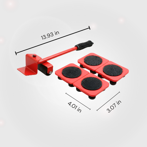 GlideMaster Pro — Möbel-Transport-Set mit Hebelstange & Rollen