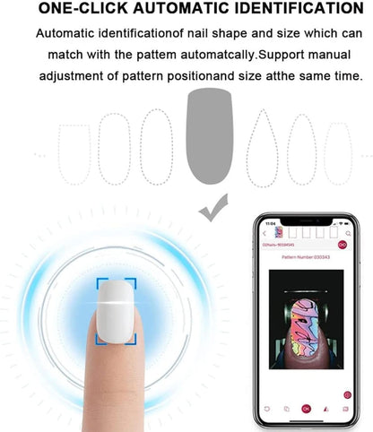 3D-intelligenter Nageldrucker – tragbares Nagelkunstgerät mit App-Steuerung