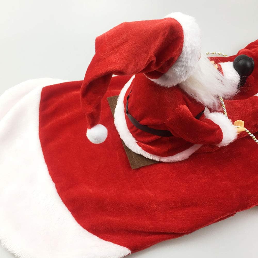SantaRide™ – Lustiges Weihnachtsmann-Reiterkostüm für Hunde