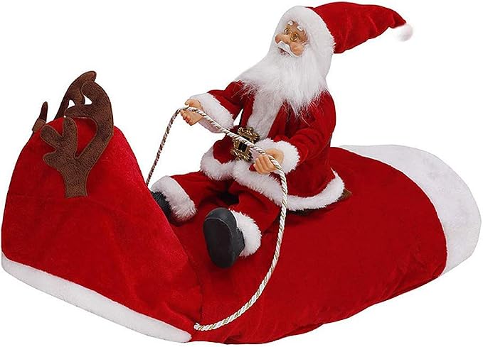 SantaRide™ – Lustiges Weihnachtsmann-Reiterkostüm für Hunde