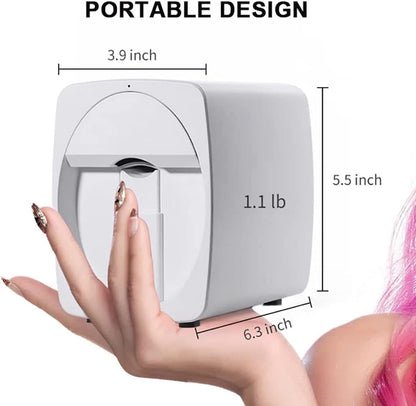 3D-intelligenter Nageldrucker – tragbares Nagelkunstgerät mit App-Steuerung