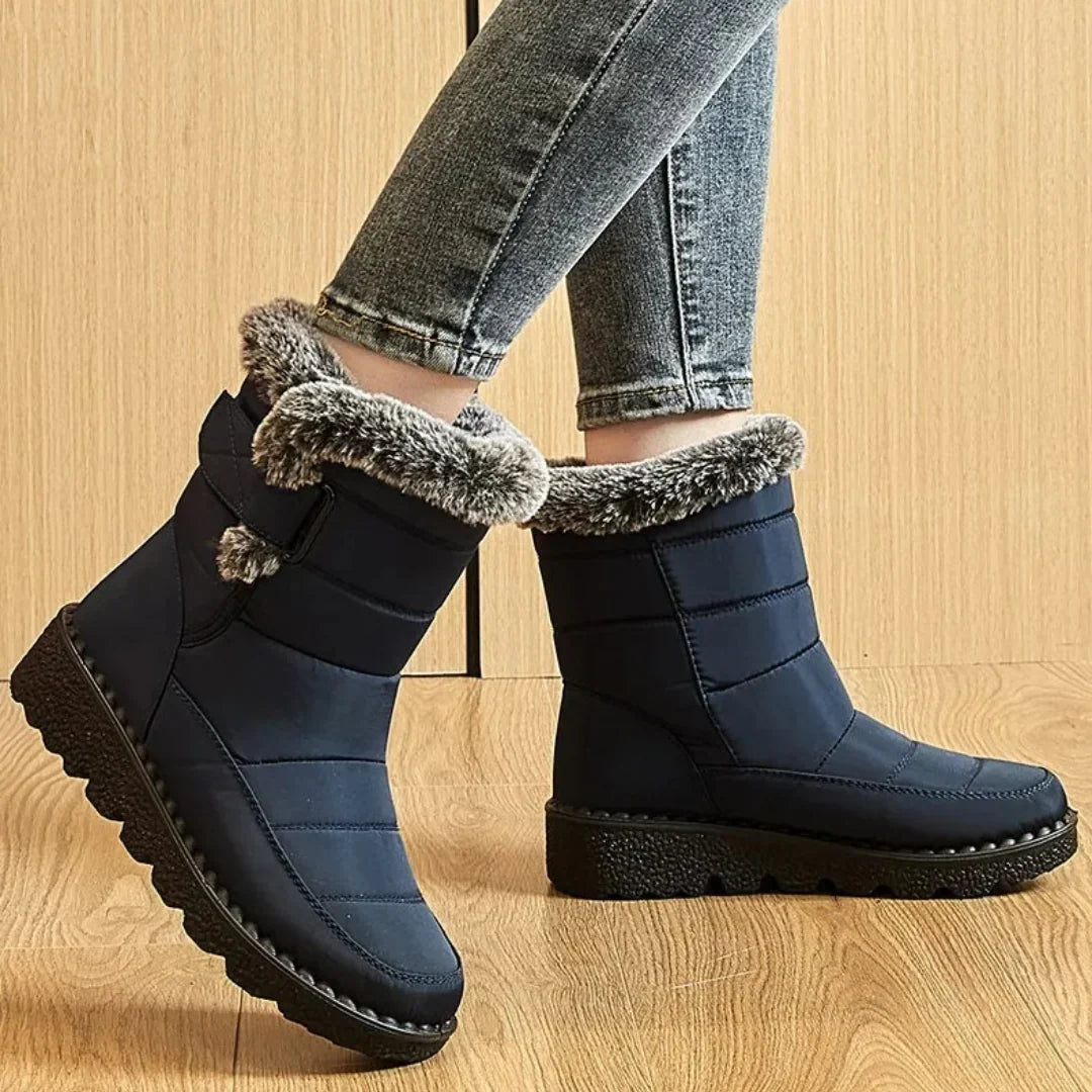 SnowComfort™ | Warme orthopädische Damen-Winterstiefel mit Plüschfutter und rutschfester Sohle