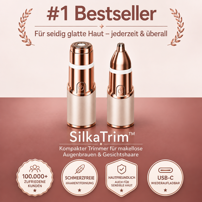 SilkaTrim™ – Kompakter Trimmer für makellose Augenbrauen & Gesichtshaare