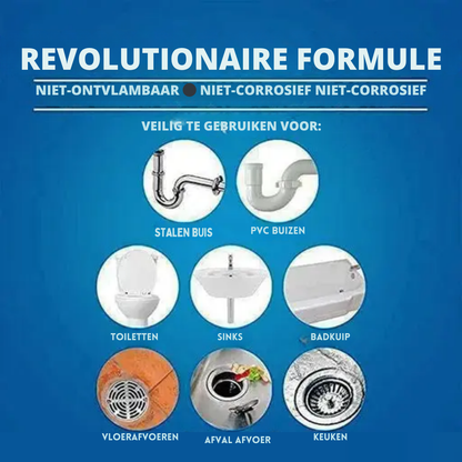 Abflussreiniger 110 g gegen Verstopfungen | Löst Haare, Fett & Seifenreste schnell | Für Küche, Bad & Dusche, einfache Anwendung