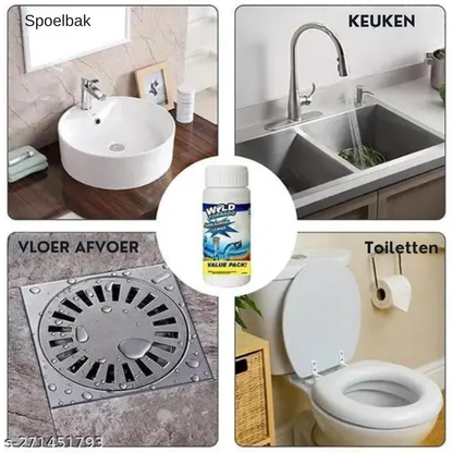 Abflussreiniger 110 g gegen Verstopfungen | Löst Haare, Fett & Seifenreste schnell | Für Küche, Bad & Dusche, einfache Anwendung