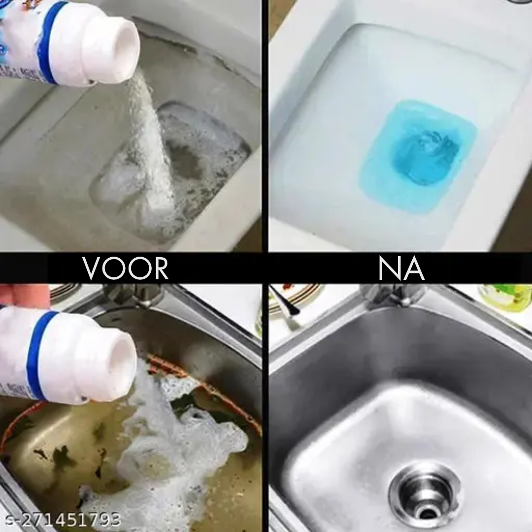 Abflussreiniger 110 g gegen Verstopfungen | Löst Haare, Fett & Seifenreste schnell | Für Küche, Bad & Dusche, einfache Anwendung