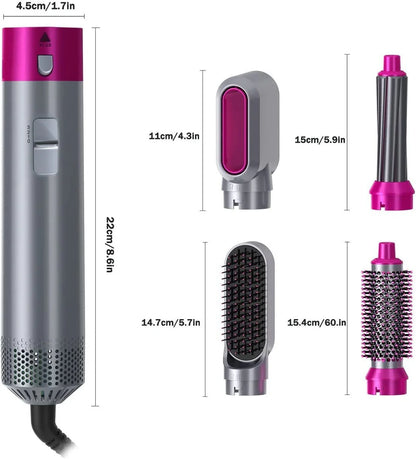 StyleFusion™ 5-in-1 Haartrockner-Heißkamm-Set, professionelles Styling-Tool