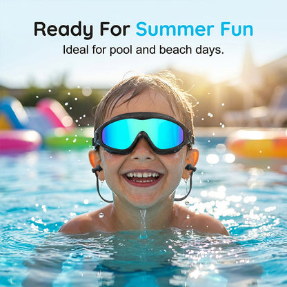AquaVision Kids™ | Kinder-Schwimmbrille mit Ohrstöpseln
