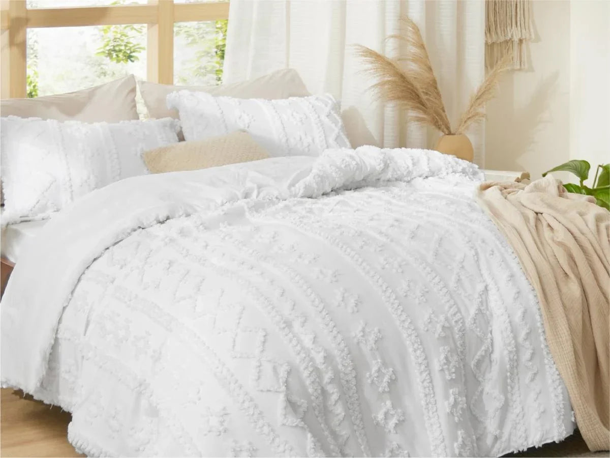 CozyNest™ | Weiches Boho-Bettdecken-Set mit Kissenbezügen | Letzter Tag Rabatt!