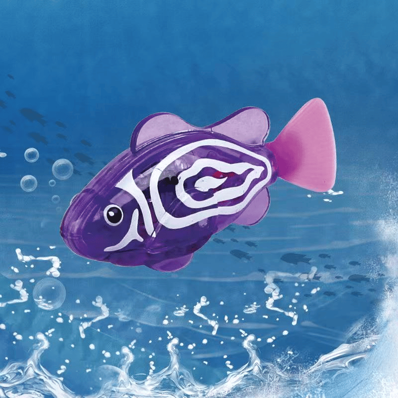 🔥🔥LETZTER TAG SALE – 50 % RABATT🔥🔥 🛁✨Elektronisches Bade-Spielzeugfischchen | LED-Leuchte | Automatisch schwimmendes Badewannenspielzeug 🐠💦
