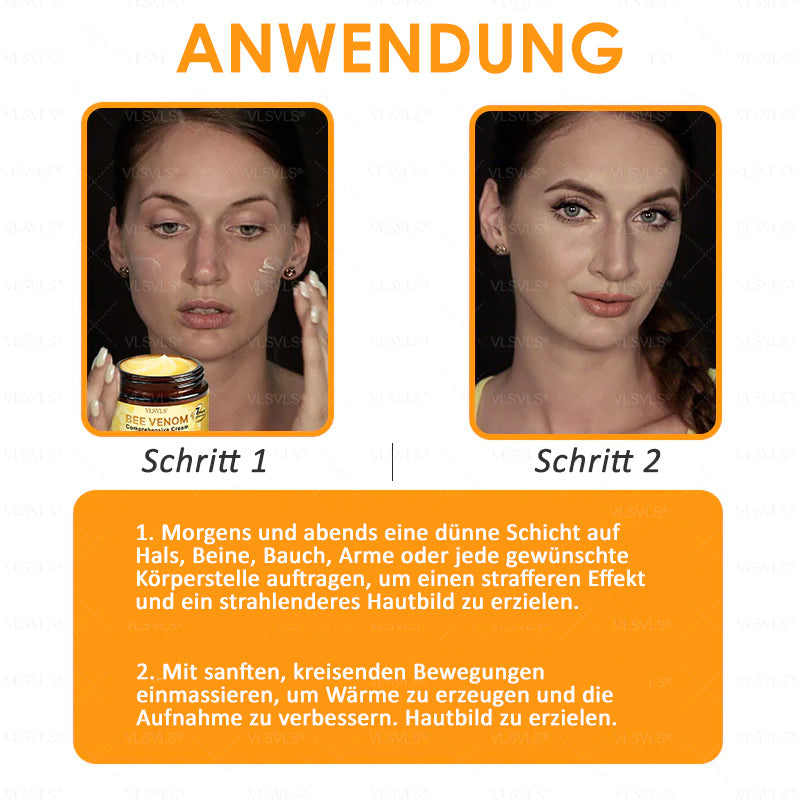 HealSkin™ – Straffende Anti-Aging-Creme mit Bienengift-Peptiden [1 + 1 Gratis]