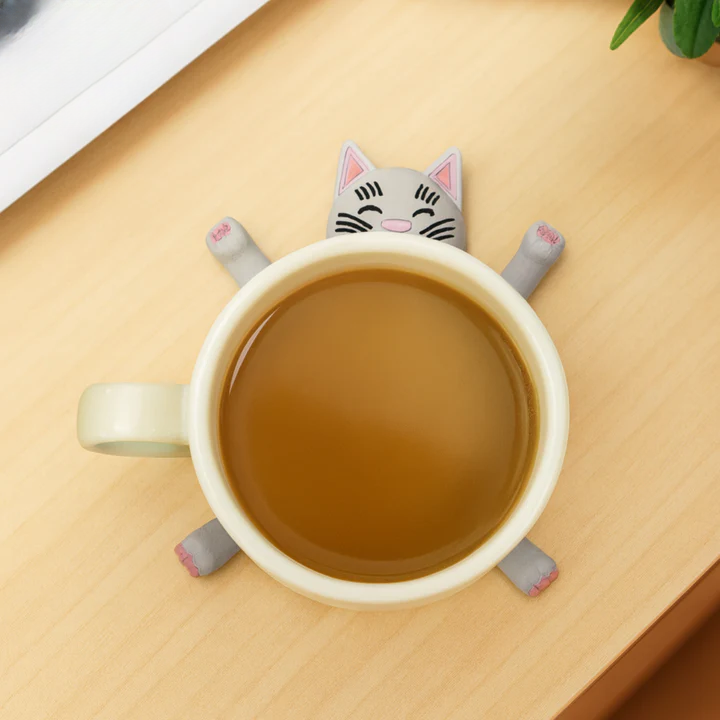PurrGuard™ | Untersetzer in Katzenform – Oberflächen stilvoll schützen