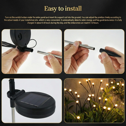 LumiFire™ – Solarbetriebene Glühwürmchen-Gartenlichter für stimmungsvolle Abende [50% Rabatt]