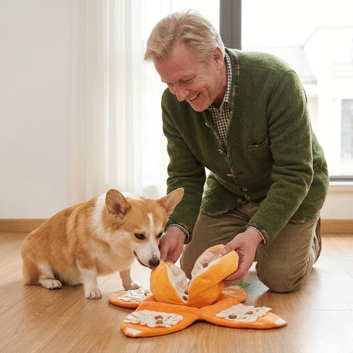 SniffBuddy™ | Hundespielzeug – Interaktives Schnüffelspiel, Plüsch & faltbar