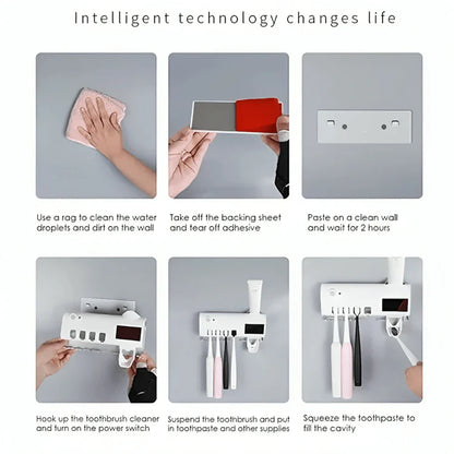 Smarte UV Zahnbürstenhalter